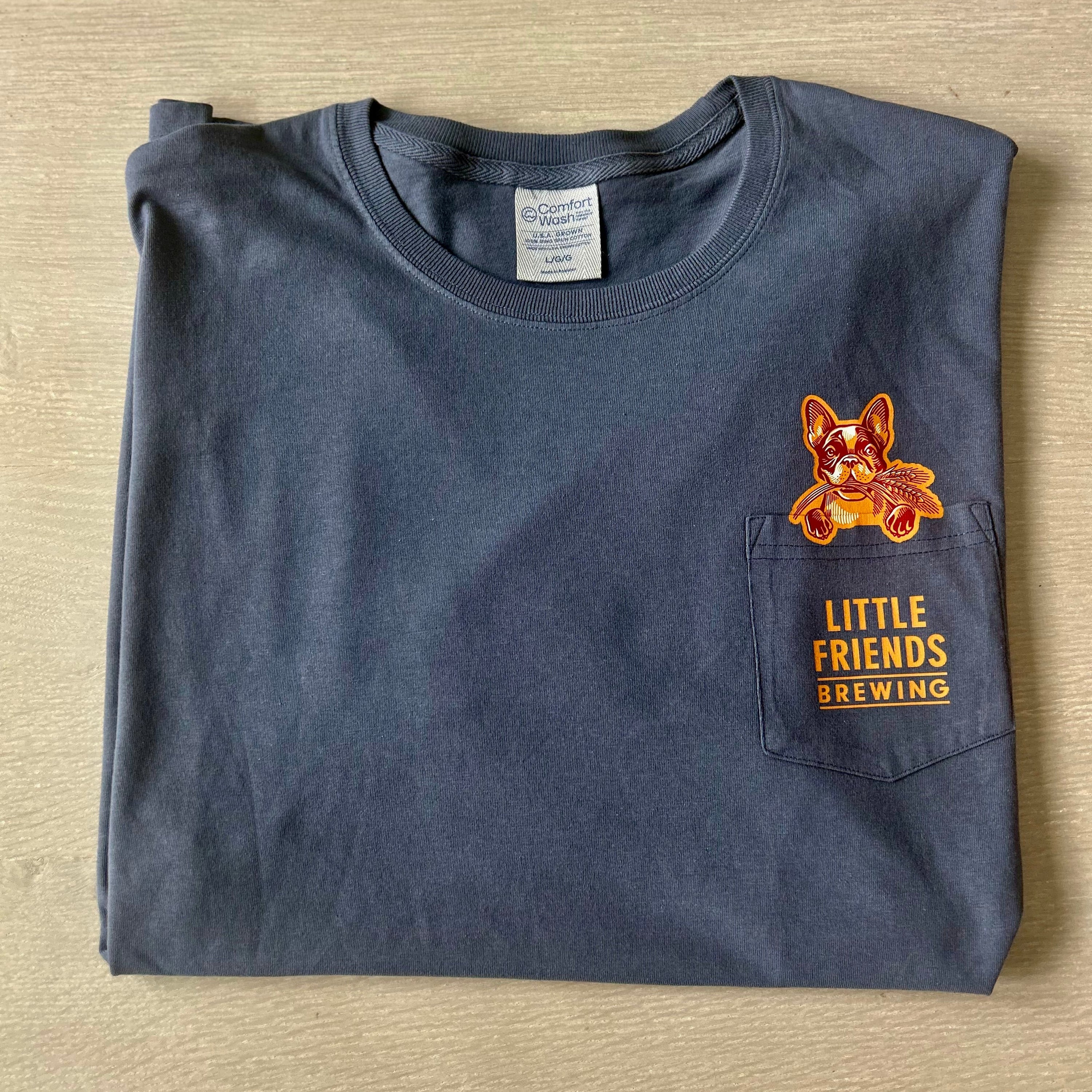 Little Friends Frenchie Pocket Shirt